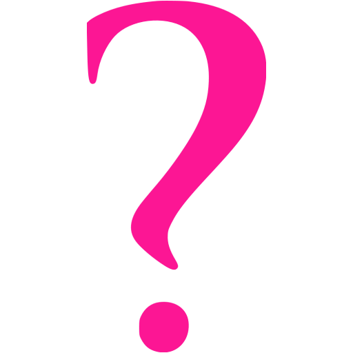 512x512 Deep Pink Question Mark 7 Icon