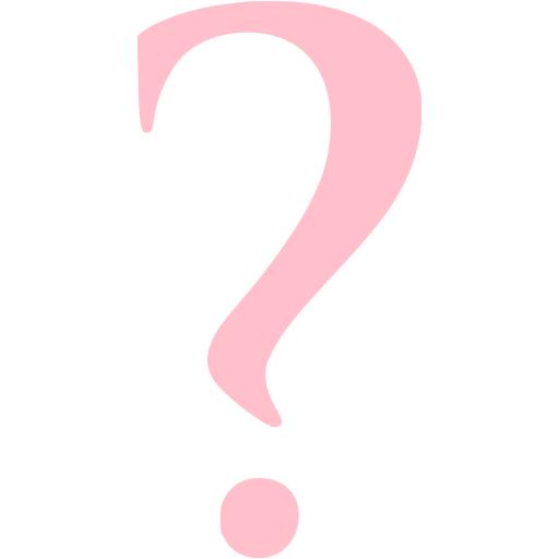 512x512 Pink Question Mark 7 Icon