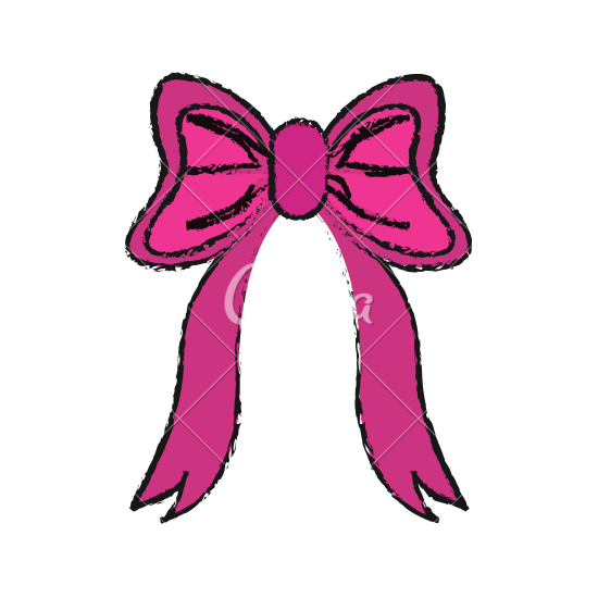 550x550 Pink Ribbon Bow Icon Image