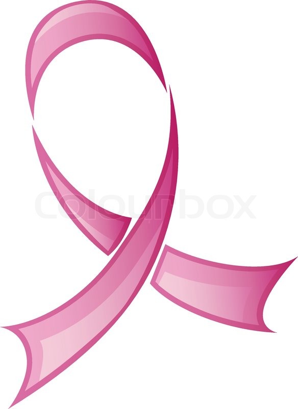 584x800 Pink Ribbon Stock Vector Colourbox