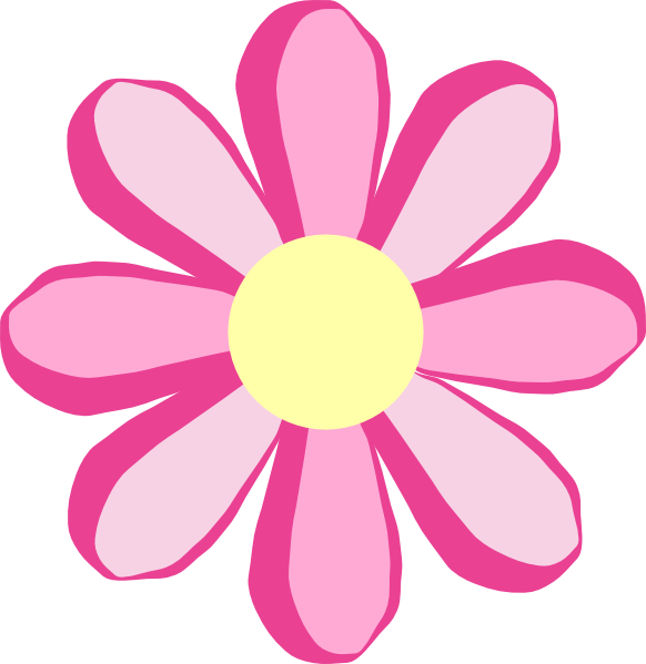 582x599 Pink Rose Clipart Cute