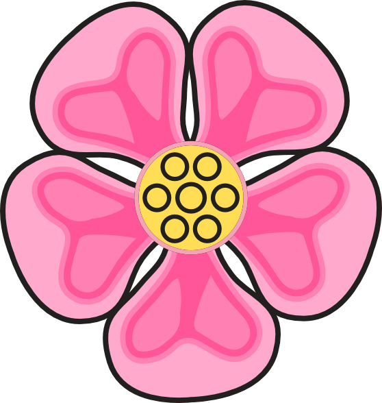 558x588 Wild Rose Clip Art Free Vector 4vector