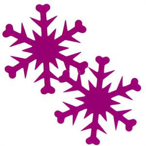 300x300 Snowflake Clipart Purple