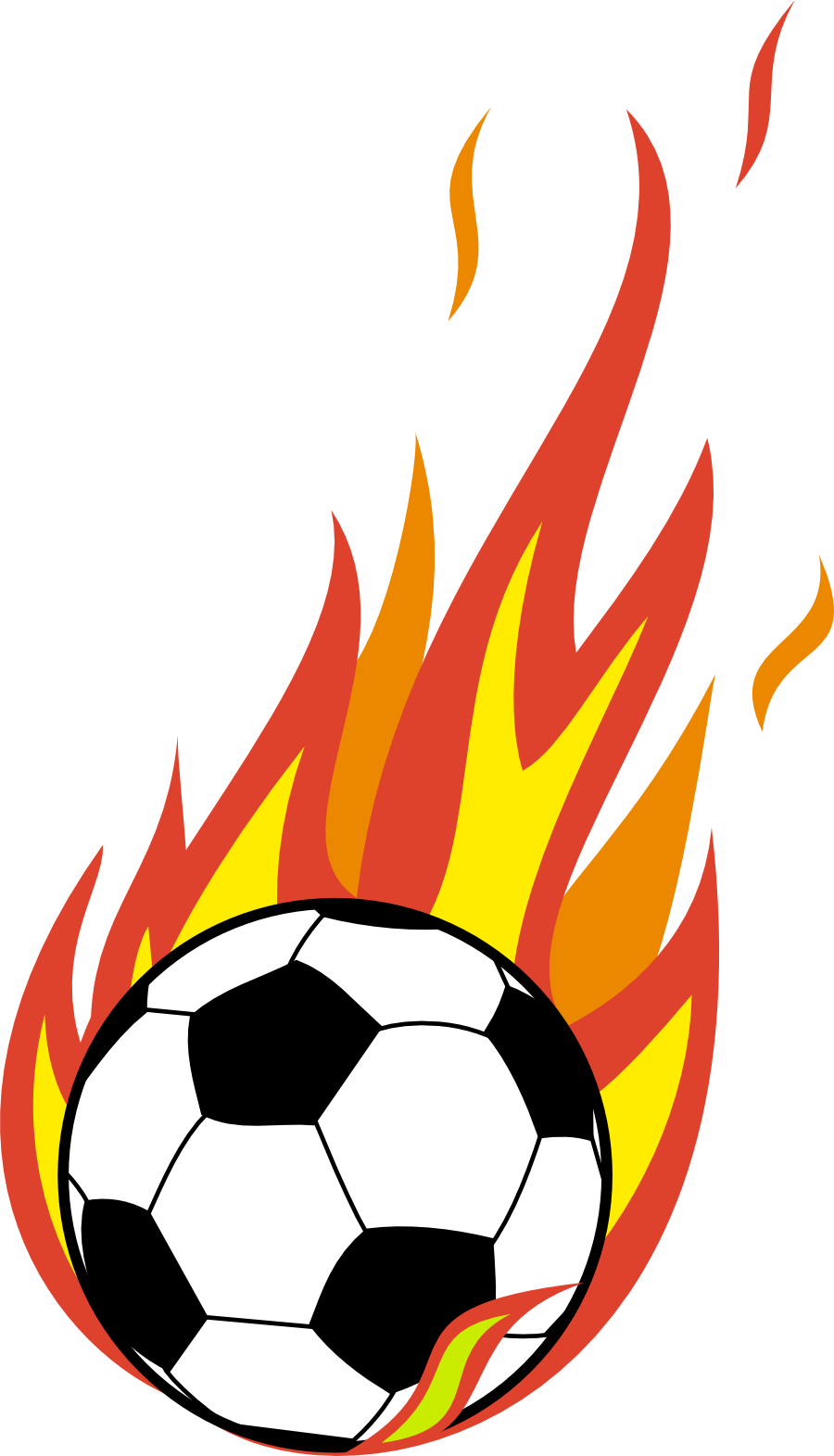 900x1571 Soccer Clipart Flame