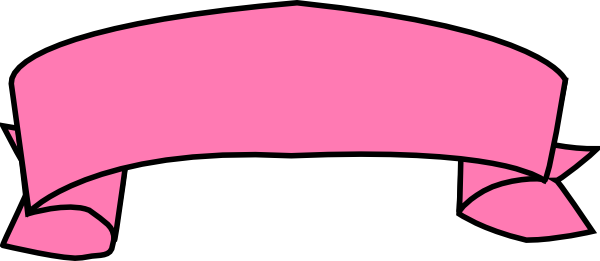 600x261 Free Pink Banner Clipart Image
