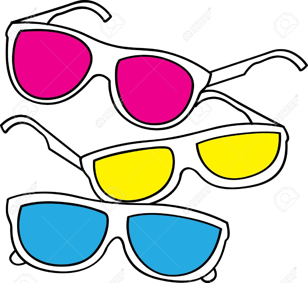 1300x1194 Retro Sunglasses Clipart