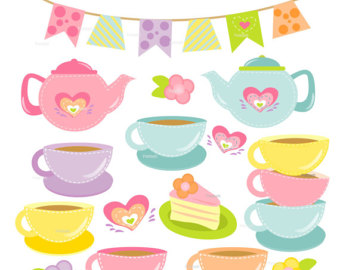 340x270 Tea Party Clip Art Etsy