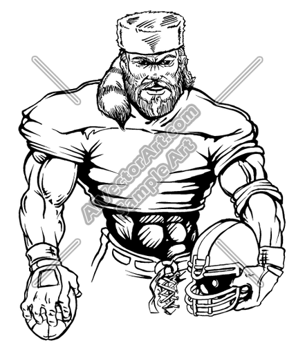 428x500 Football Frontiersman Logo Clipart And Vectorart Sports Mascots