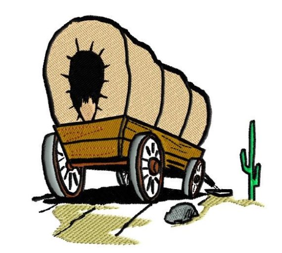 570x511 Wagon Clipart Pioneer