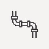 170x170 Royalty Free Water Conduit Clip Art