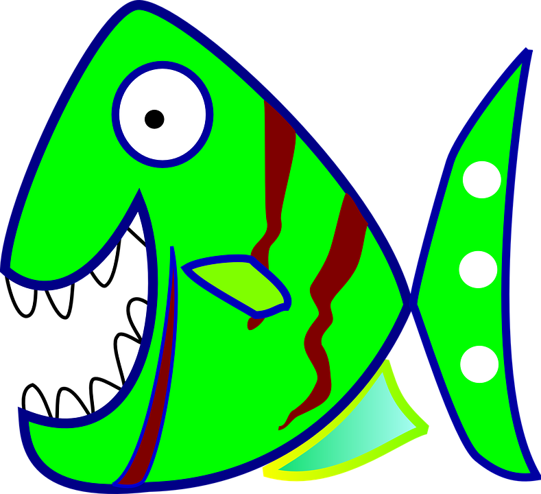 789x720 Piranha Clipart Animated