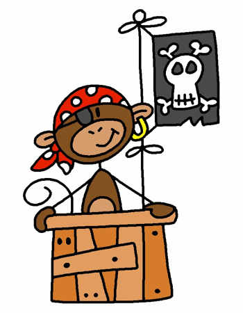 350x450 Pirate Clipart Pirate Monkey