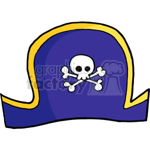 300x300 Royalty Free Purple Pirate Hat 382096 Vector Clip Art Image