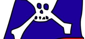 272x125 Free Vector Graphic Pirate Hat, Skull And Crossbones