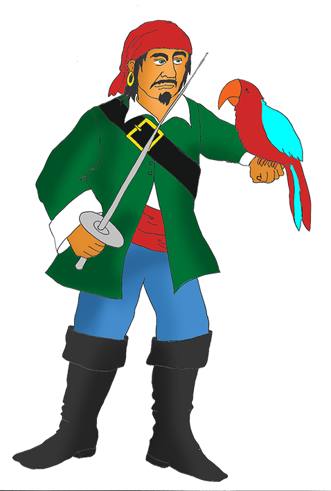 478x709 Pirate Clip Art