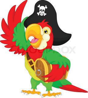 289x320 Pirate Parrot Stock Vector Colourbox