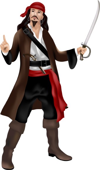 340x581 Pirate Clip Art