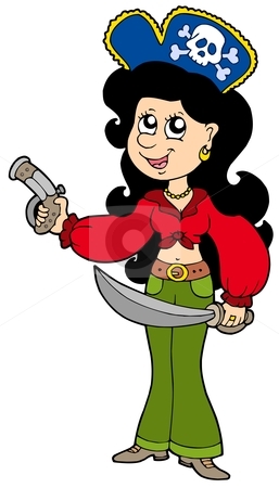 257x450 Pirate Clipart Female Pirate