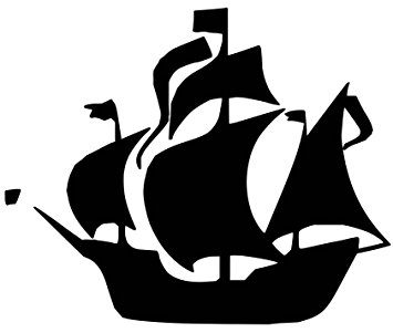 355x301 Pirate Ship Vinyl Decal Sticker