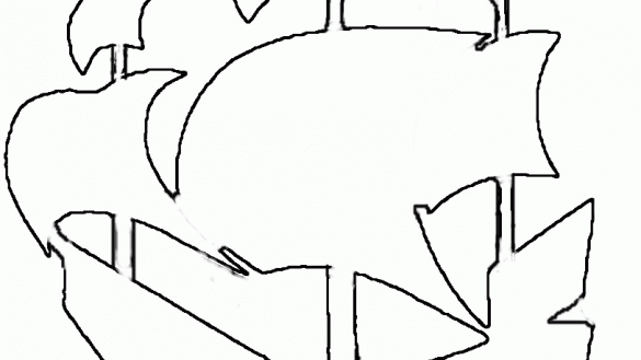 585x329 Black And White Pirate Ship Clip Art Of Outline We Are All