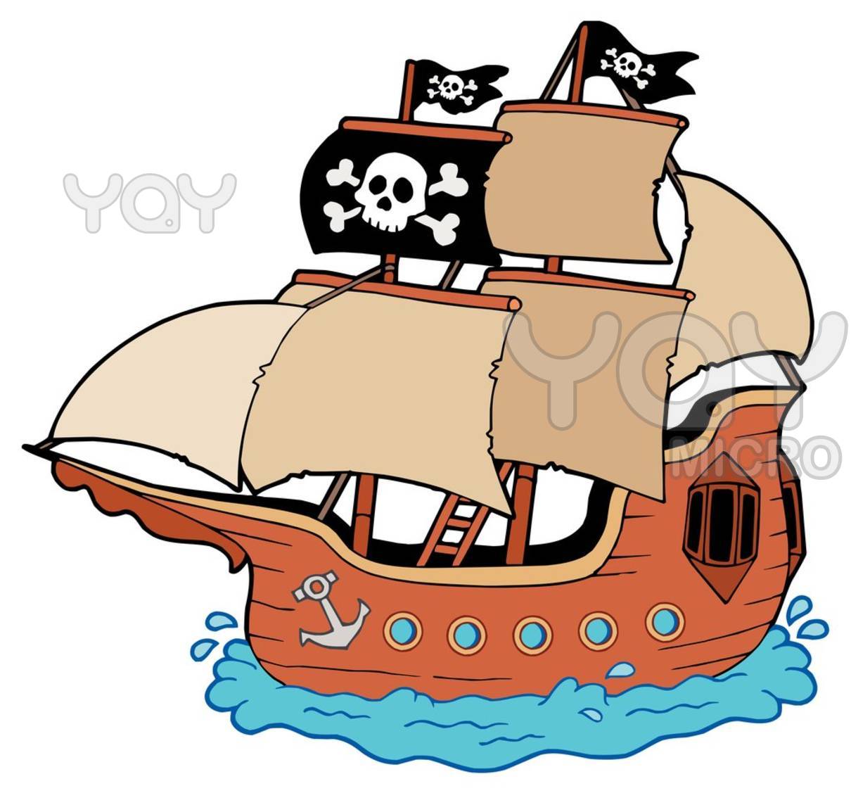 1210x1127 Cartoon Pirate Ship Clipart
