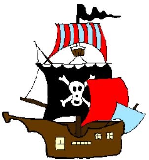 302x324 Pirate Ship Clip Art