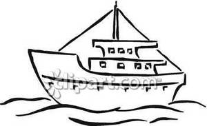 300x183 Boat Clipart Black And White Clipart Panda