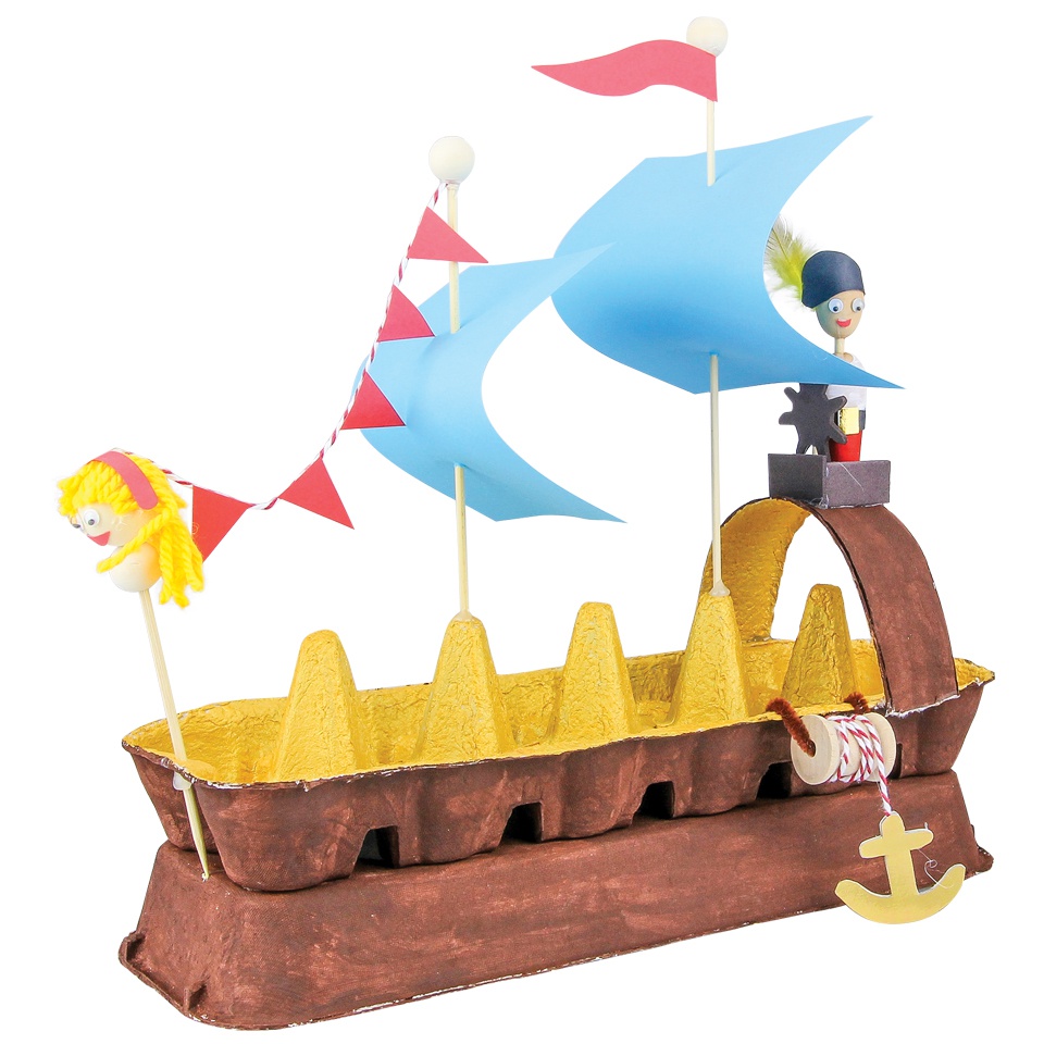 960x960 Egg Carton Pirate Ship