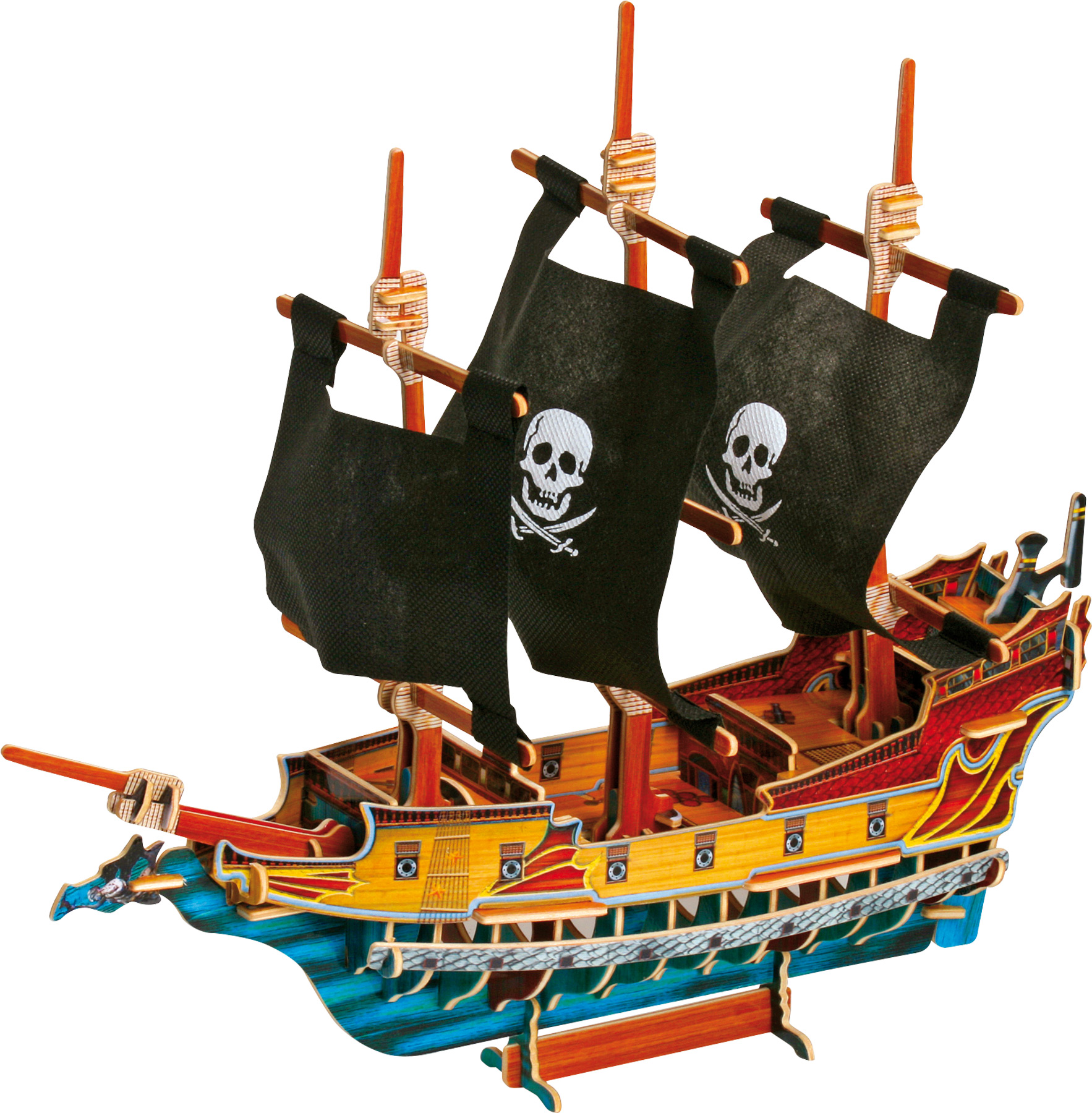 1766x1800 3d Puzzle Pirate Ship