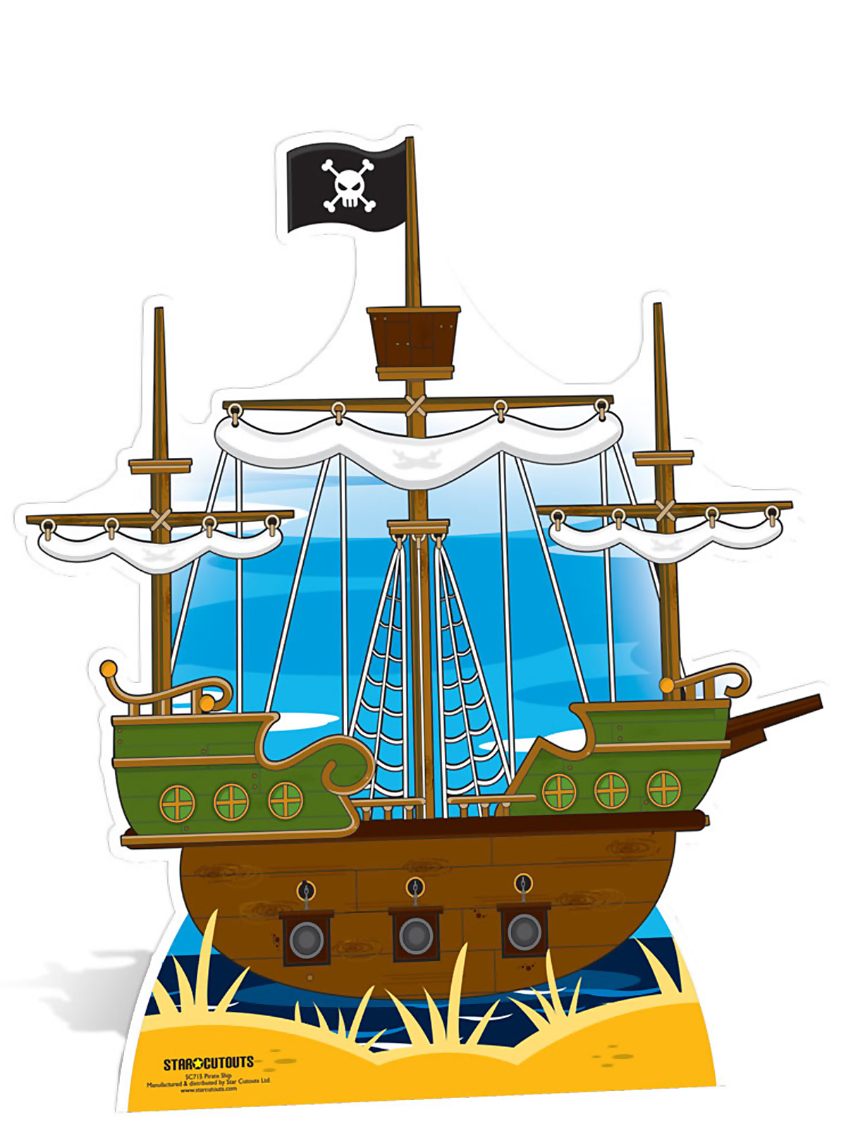 1200x1600 Pirate Ship Cardboard Cutout