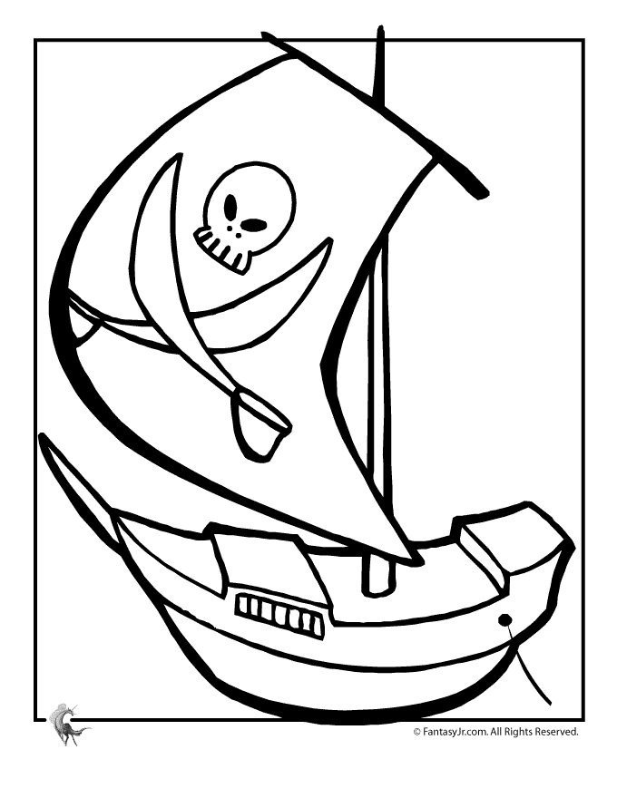 680x880 Pirate Ship Coloring Page Many Interesting Cliparts