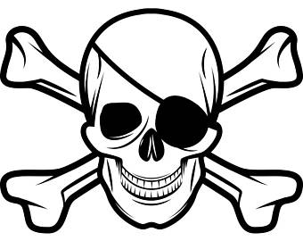 340x270 Pirate Skull Svg Etsy
