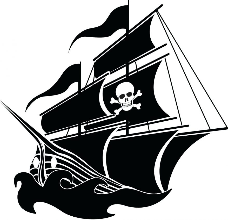 Pirate Ship Outline | Free download on ClipArtMag