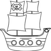 200x200 Pirate Ship Clipart