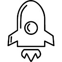 128x128 Rocket Ship Outline Vectors, Photos And Psd Files Free Download