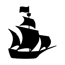 263x262 Pirate Ship Silhouette Clip Art