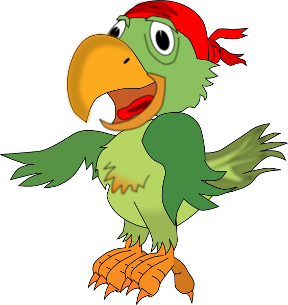 564x598 Pirate Parrot Svg Clip Arts Download