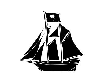 340x270 Pirate Flag Clipart Etsy