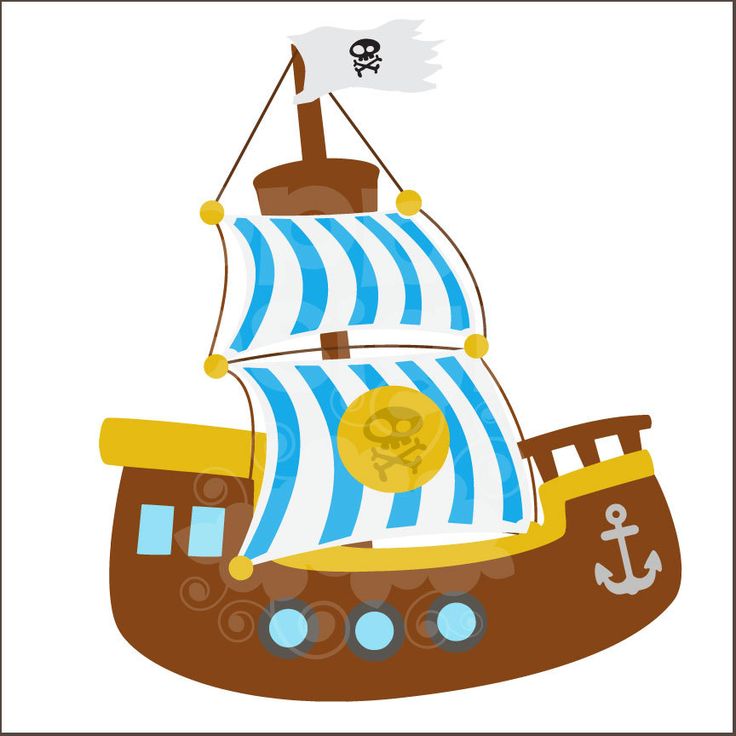 pirate ships clipart