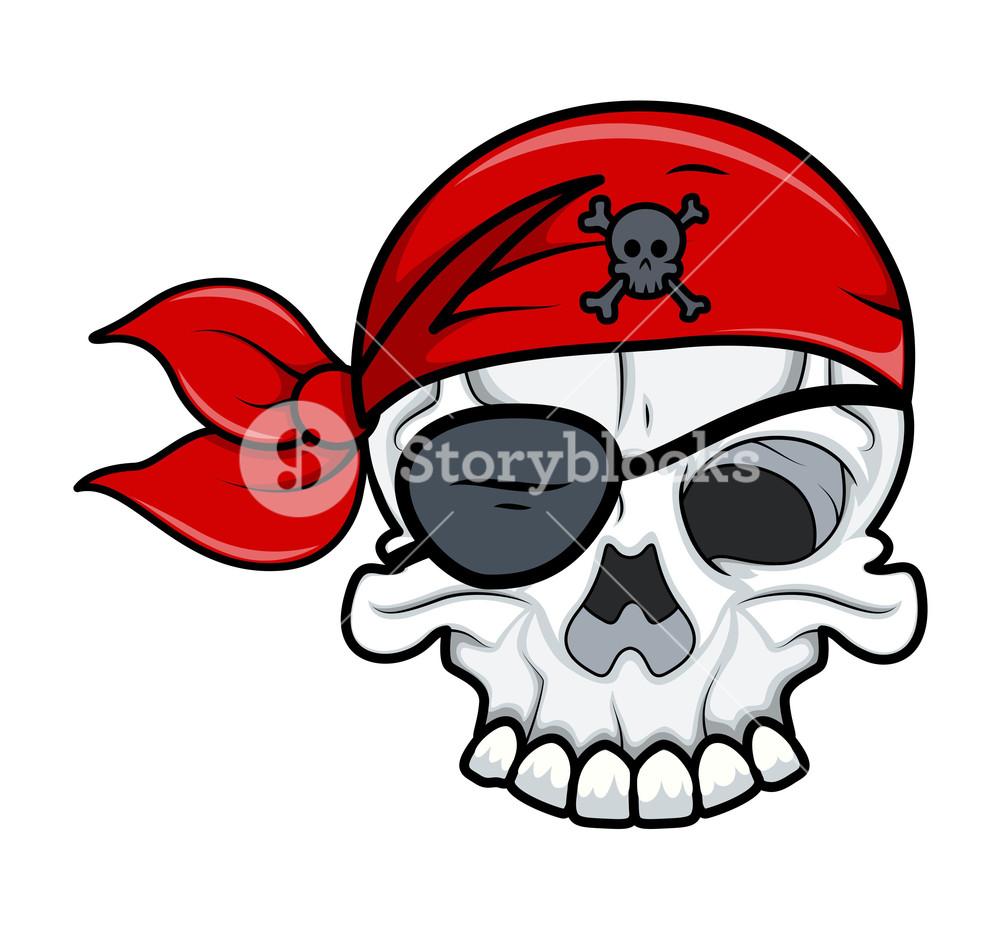 1000x930 Pirate Tattoo Skull Royalty Free Stock Image