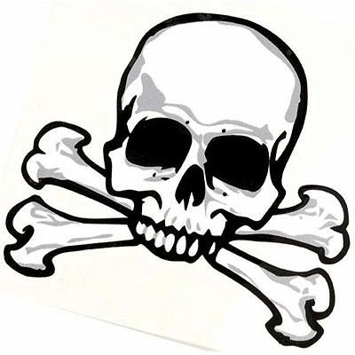400x400 Sketch Clipart Skull And Crossbones
