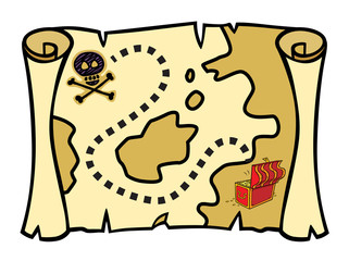 Pirate Treasure Map Clipart | Free download on ClipArtMag