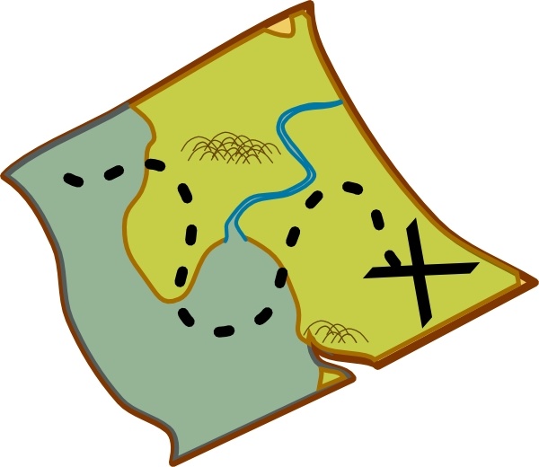600x520 Treasure Map Clip Art Free Vector In Open Office Drawing Svg