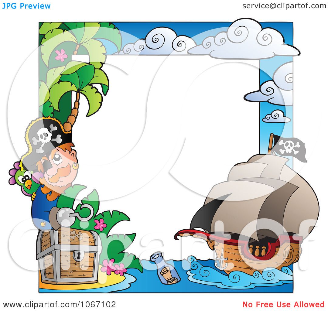 1080x1024 Clipart Pirate Frame