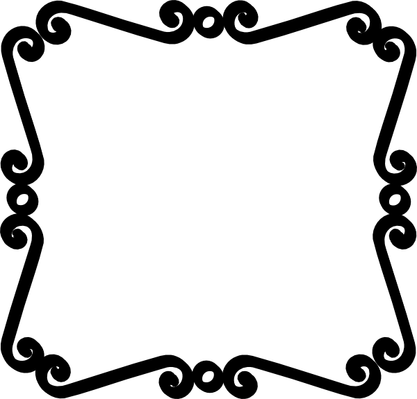 600x574 Drawn Scroll Paper Border