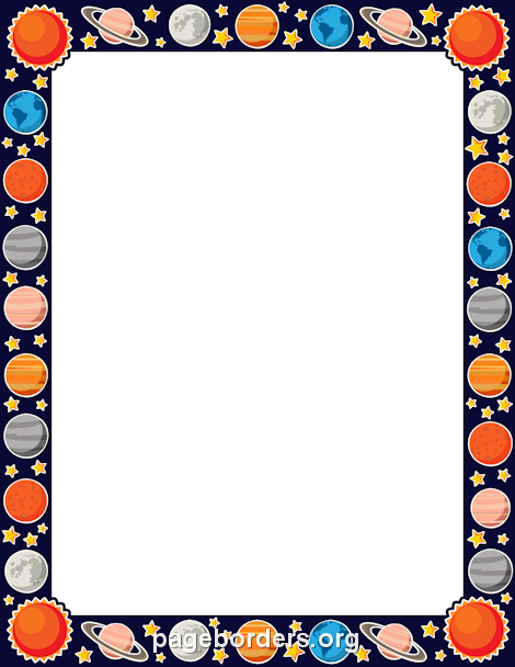 470x608 Planet Border Bordes Y Marcos Planets, Border