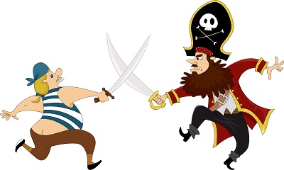 400x240 Pirate Clipart Fighting
