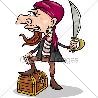 325x325 Pirates On Treasure Island Cartoon Gl Stock Images