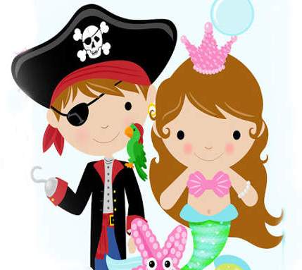 429x383 Mermaid And Pirate Clipart Clipart Panda