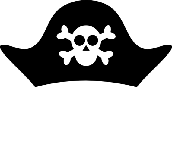 570x548 Hat Black And White Pirate Hat Clip Art Black And White Clipart
